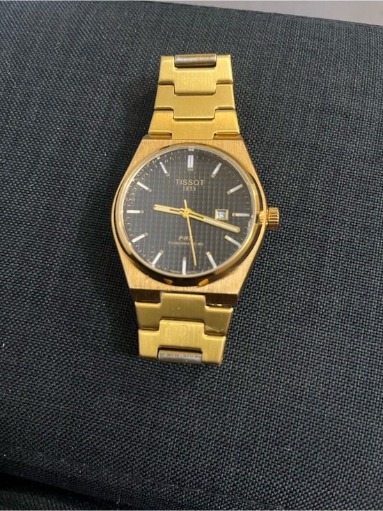 Tissot Other - Tissot Gold Tone Watch with Black Dial and Gold Markers